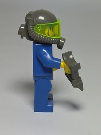 LEGO Rock Raiders Jet - Trans-Neon Green Visor Minifigure 4930 4980 4990 rck004