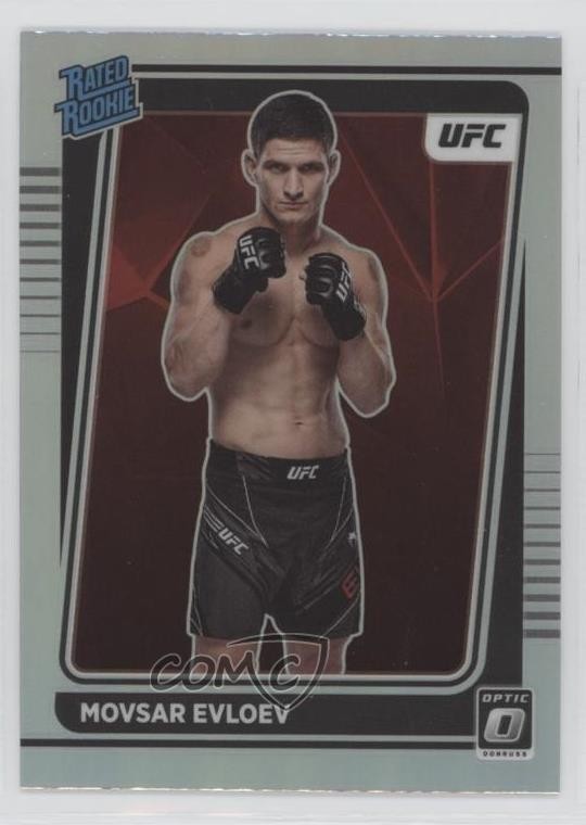 2022 Panini Donruss Optic UFC Rated Holo Prizm Movsar Evloev #112 Rookie RC 0qd7