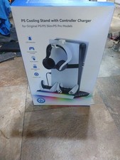 PS5 Cooling Stand with Dual Controller Charger, LED Indicator
