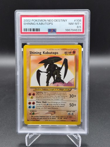 Shining Kabutops (Unlimited) graded PSA 8.5 for sale on eBay
