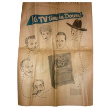 1952 Denver Post TV Special Section Newspaper Lucille Ball RCA Zenith Ads 1953