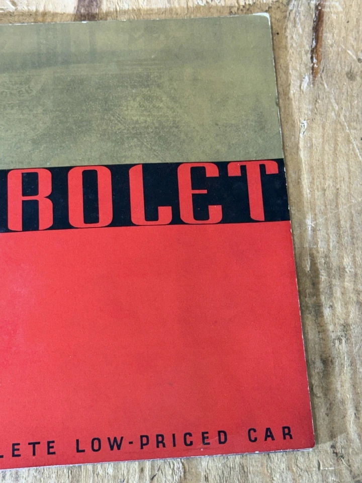 Catálogo de folleto de venta de autos Chevrolet 1936 vintage - estándar y de lujo Foto 3 de 4