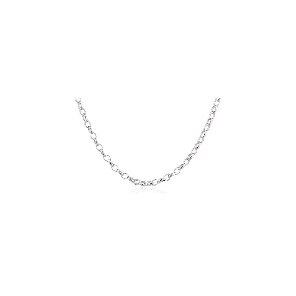 Engelsrufer Collana Donna In Argento 925 Rodiato | Catenina Ovale Lucida 60 Cm, Chiusura Moschettone, Regalo