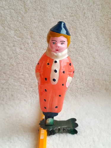 Christmas. New Year. Christmas tree decorations. Clown. Vintage USSR - Picture 4 of 8