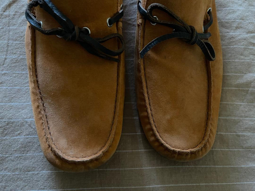 Etro Orange Suede CAMOSCIO ARANCIO Driver Moccasin Shoe - 45 EU - Picture 3 of 10