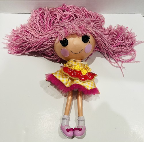 Lalaloopsy Crumbs Sugar Cookie Full Size 12" MGA Doll 2013 Pink Loopy Yarn Hair - Picture 4 of 6