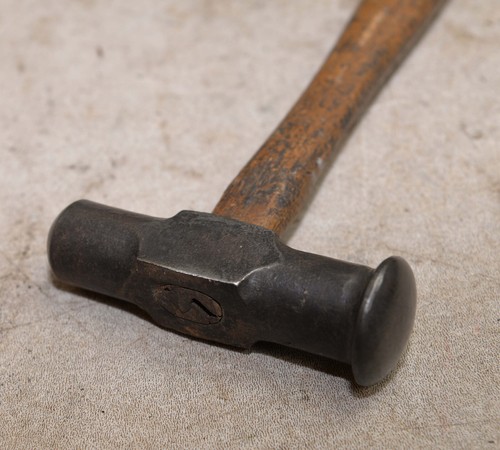 Antiker Spengler Hebehammer Blech Schmied Karosserie Maschinist Werkzeug - Bild 3 von 6