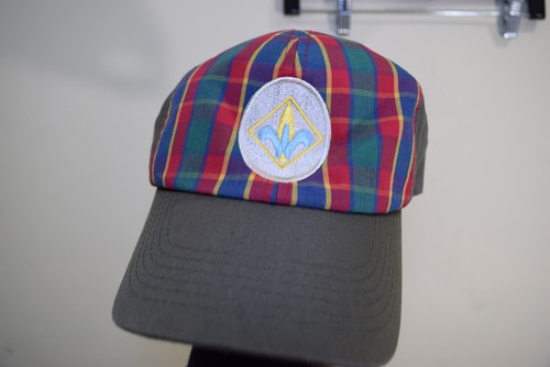 Webelos Boy Cub Scout M/L Adjustable Hook Loop Uniform Hat Plaid Green BSA - Picture 2 of 9
