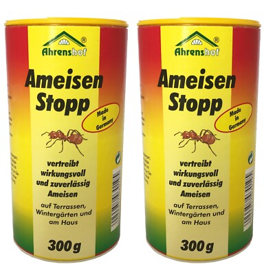 2 x 300g Ameisenstopp von Ahrenshof, Pulver gegen Ameisen, Ameisen-Stopp, NEU