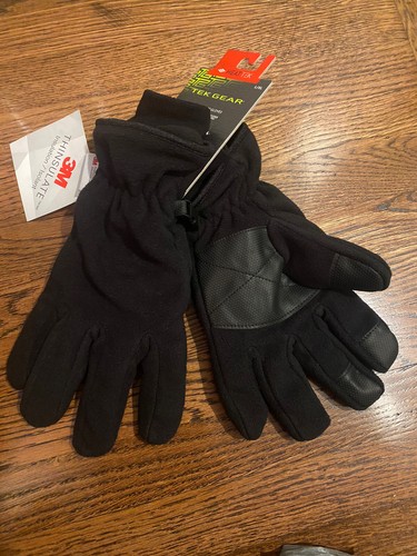 Guantes microfleece 3M Thinsulate Heat Tek S/M negro forro resistente al agua - Imagen 1 de 4