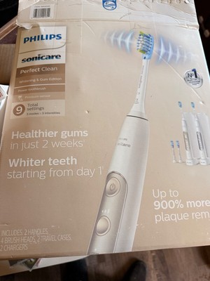 Philips Sonicare PerfectClean Rechargebale Electric Toothbrush 2pk M38E AS IS