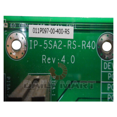 Used & Tested IEI IP-5SA2-RS-R40 PCISA Backplane