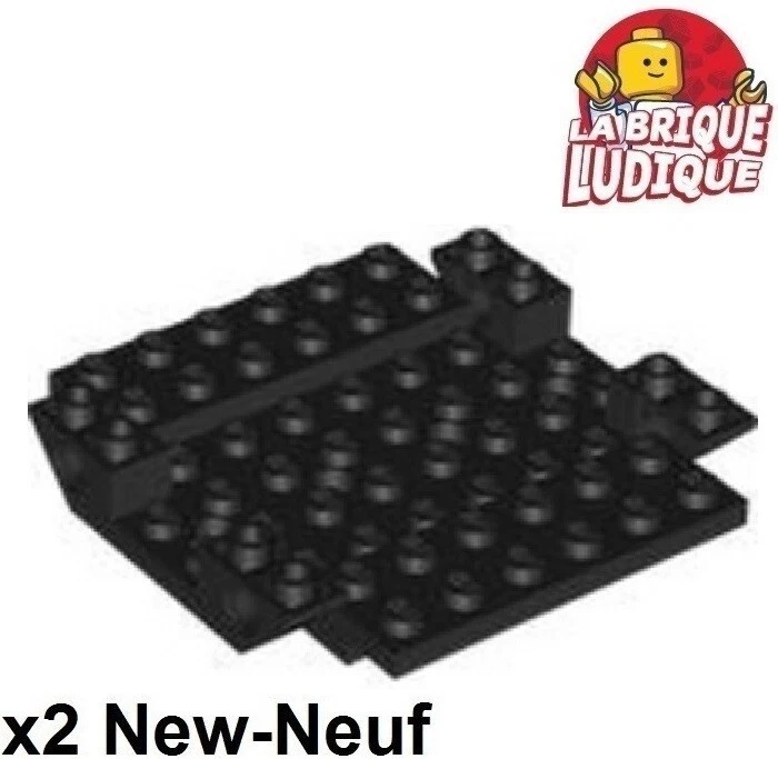 Lego 2X Avión Aircraft Fuselaje Medio Inferior Chasis Base 8X8 Negro/BLACK 5118 - Imagen 1 de 1