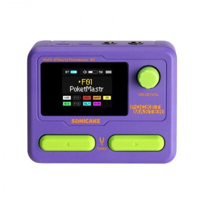 ■新品 SONICAKE POCKET MASTER TB 英語 バージョン Sonicake Pocket Master Electric Guitar Processor Bluetooth w