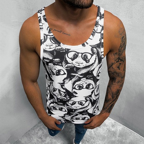 Men Gym Tank Top Vest Sleeveless Bodybuilding Fitness Muscle Tee T-shirt Fashion - Picture 8 of 14