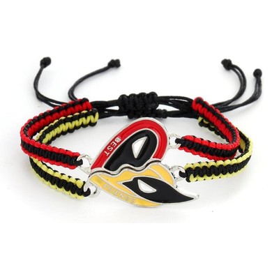 1 Pair Adjust Deadpool and Wolvers Bracelets Handband Set for Best Friends Gifts