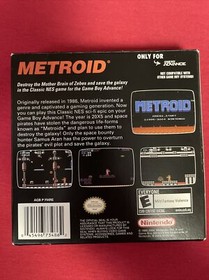 Metroid Classic NES Series (Nintendo Game Boy Advance, 2004) -CIB