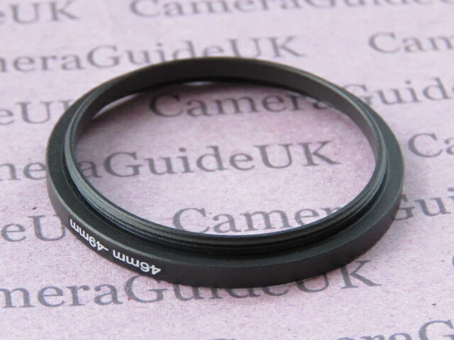 46mm to 49mm Male-Female Stepping Step Up Filter Ring Adapter 46mm-49mm - Image 2 of 2