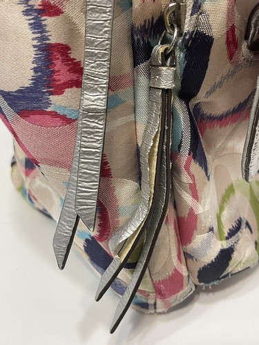 Coach Rucksack Mohn Ikat mit 2 authentischen Charms 19872 ""16Hx"" 12Lx"" 8W selten!!! - Bild 7 von 15