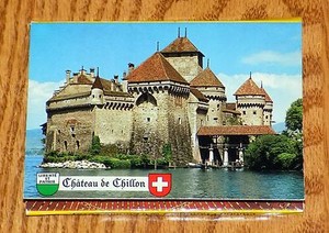 SWITZERLAND CHATEAU DE CHILLON 10 PHOTOS SOUVENIR MINI PHOTO ALBUM
