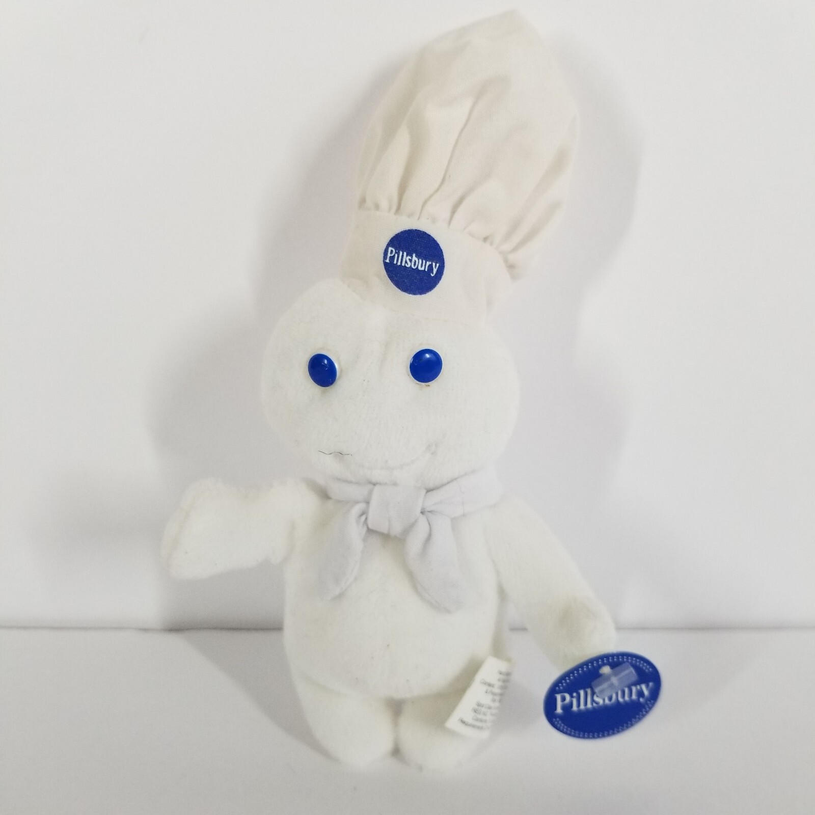 1999 Pillsbury Doughboy 6" Mini Beanie Bean Bag White Plush Doll Dough