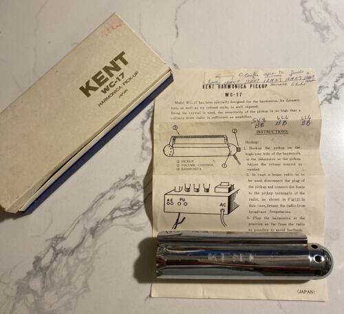 Vintage KENT WC-17 High Fidelity Harmonica Pick-up Japan - Picture 1 of 5