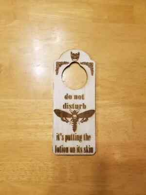 Do Not Disturb Silence of the Lambs Engraved Door Hanger Sign 8 Colors