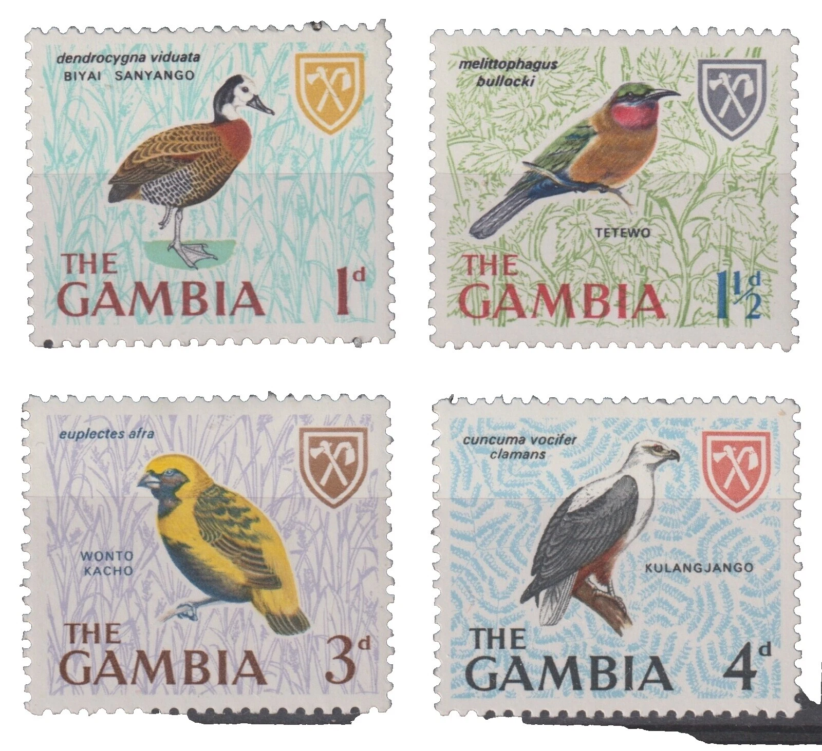 Gastos De Envío pre-decimal estampillas de Gambia (1965-presente)