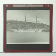 MAGIC LANTERN SLIDE LARGE YACHT SHIP BOAT