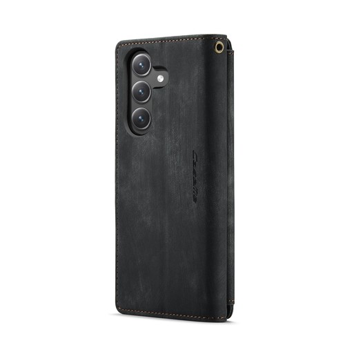 For Samsung Galaxy S24 FE Zipper PU Leather Card Holder Wallet Flip Phone Case - 第 9/48 張圖片
