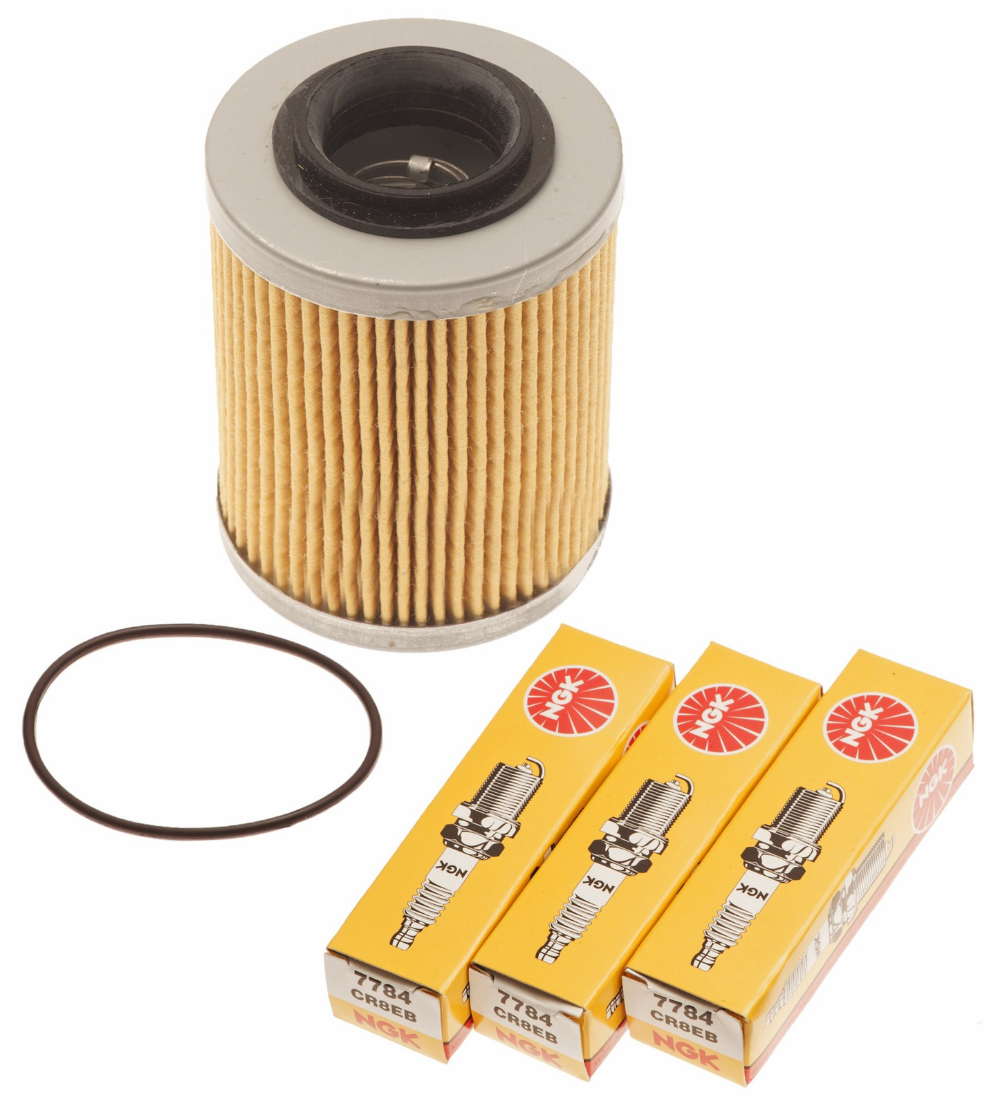 Sea Doo Spark 900 Oil Filter W/ O-Ring & NGK Spark Plugs Kit 420956123 CR8EB