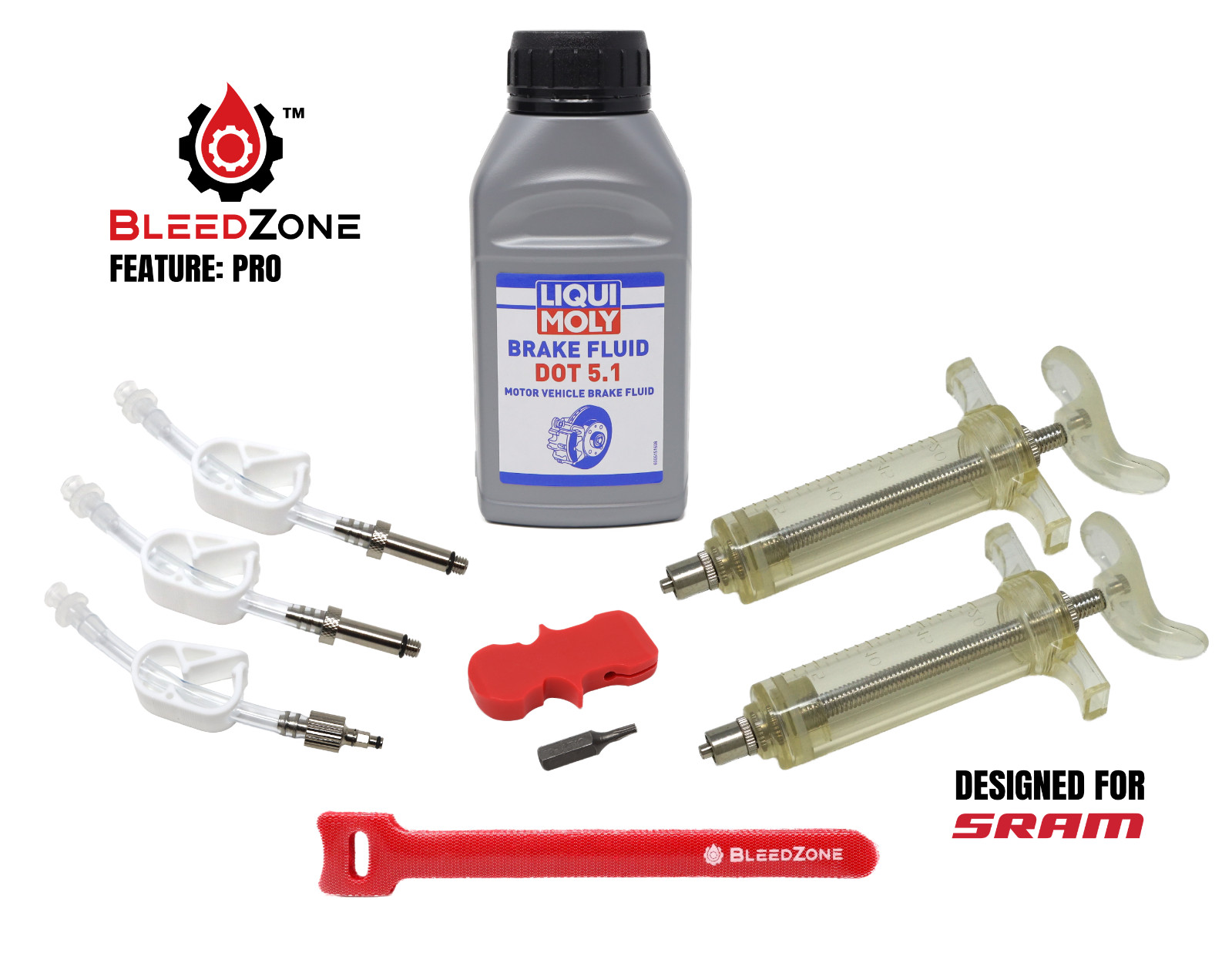 Bleed Kit for SRAM Hydraulic Brakes with Bleeding Edge Tool - Pick Your Kit!