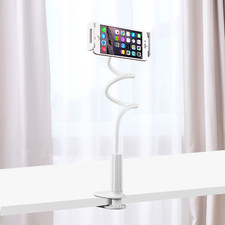 Flexible Long Arm for 4-11 inches Phone Mount Clip Bracket Clamp Stand holder