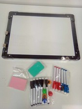 Dry Erase White Board Hanging,12 Markers 6 Magnets sticky notes eraser College 