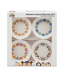 Disney Store Disney Tsum Tsum Melamine Sauce Plate Set - Set of 4 - New