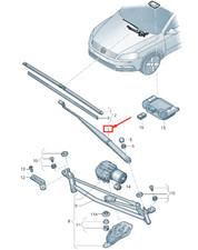 Neu VW PASSAT B7 362 Vorderer Rechter Scheibenwischerarm LHD 3AB955409