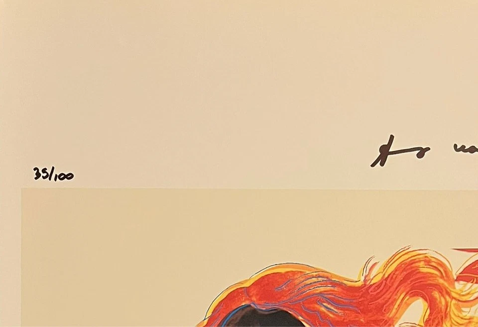 Andy Warhol, Original Hand-signed Lithograph with COA & Appraisal of $3,500 - Image 3 of 4