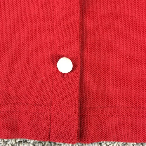 Karen Scott Jacket Womens Large Red Knit Golf Tee Clubs Button Up Long Sleeve - Picture 7 of 12