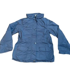 Appaman Girls Lightweight Nylon Windbreaker Jacket Size 8 Lined Gray EUC