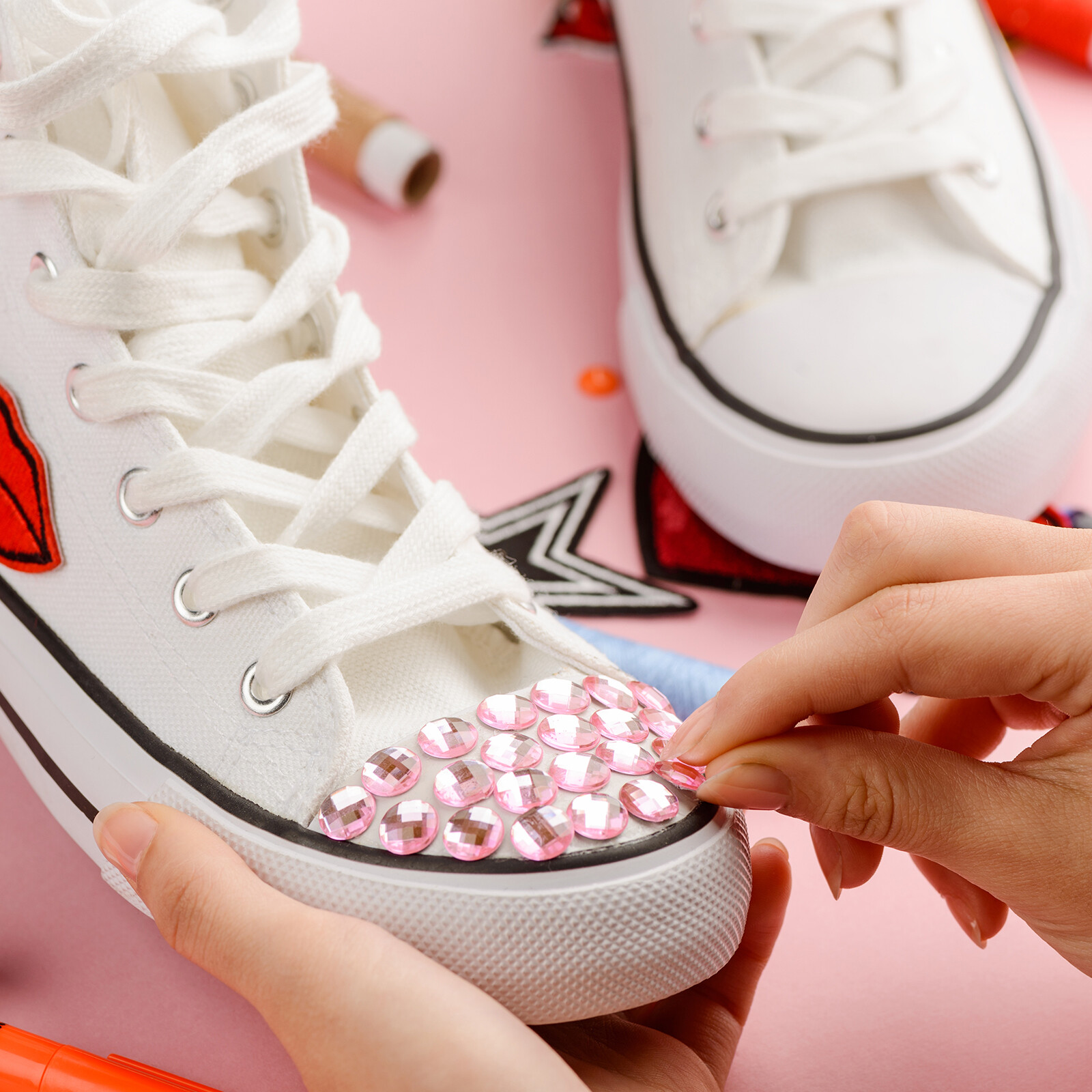 20PCS Flat Back Acrylic Teardrop Gems 18x25mm Artificial Rhinestones Dark Blue