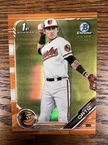 2019 Bowman Draft #BDC-23 Joseph Ortiz Chrome Orange Refractor #/25