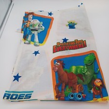 Disney Toy Story Twin Flat Top Sheet ONLY Woody Buzz Heroes Cutter Crafts Fabric