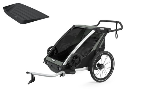 Thule Chariot Lite 2er Double Multisport Fahrradanhänger Anhänger Agave Grün ...