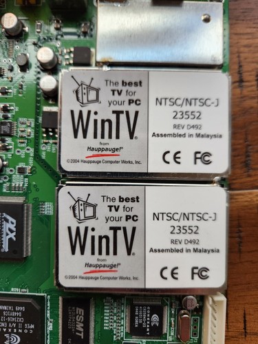 Hauppauge WinTV - NTSC/NTSC-J - 23552 - REV D492 - PCI TV Dual Tuner Card - Picture 5 of 9