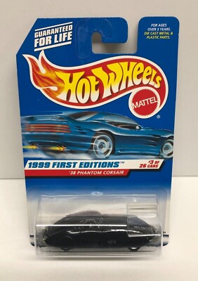 おまとめ詳細　ホットウィール　1998 Phantom Corsair HOT 1998 Hot Wheels First Editions (Black wall Tires) '38 Phantom