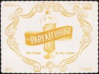 Vintage placemat THE PARFAIT HOUSE Ice Cream Bristol Hamilton Square Trenton NJ — photo 2