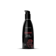 Wicked Aqua Flavored Water-Based Lube Personal Lubricant 2oz Strawberry