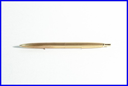 1960s Pocket Ballpoint Pen ROWI Gold DOUBLÉ Mid Century Design