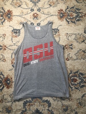 Homage Ohio State University OSU Scarlett Grey Tank Top Size Large USA