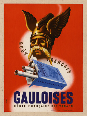 MAX PONTY, 'GAULOISES', vintage poster, c. 1940s | eBay